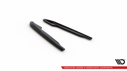 Maxton Heck Ansatz Flaps Diffusor V.2 für Audi S8 D5 schwarz Hochglanz
