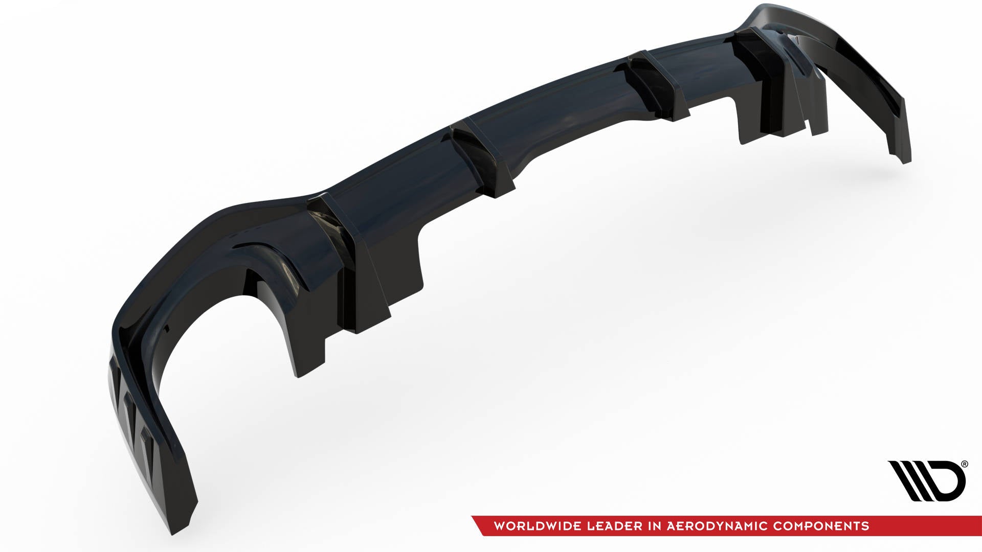 Maxton Diffusor Heck Ansatz für Audi RSQ8 Mk1 schwarz Hochglanz