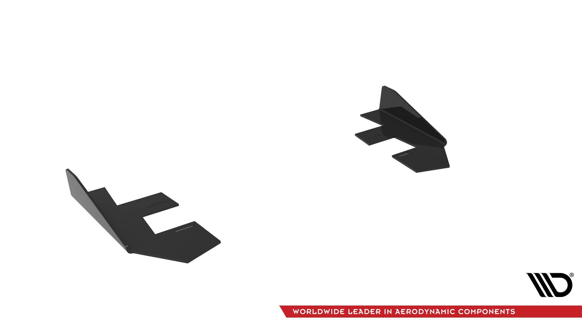 Maxton Hintere Seiten Flaps für Audi RS3 Limousine 8V Facelift schwarz Hochglanz