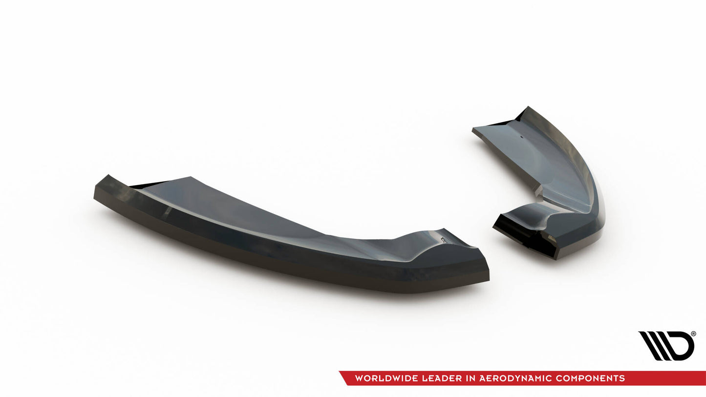 Maxton Heck Ansatz Flaps Diffusor für Ford Kuga ST-Line Mk2 schwarz Hochglanz