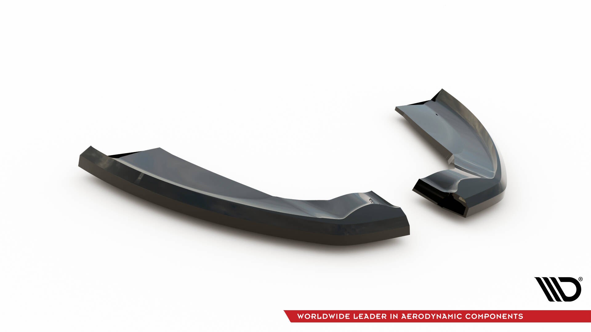 Maxton Heck Ansatz Flaps Diffusor für Ford Kuga ST-Line Mk2 schwarz Hochglanz