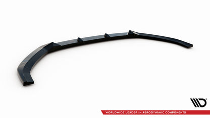 Maxton Front Ansatz V.1 für Audi A3 Sportback 8V Facelift schwarz Hochglanz