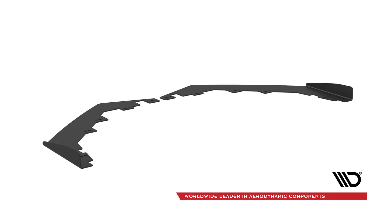 Maxton Front Flaps Audi S3 / A3 S-Line Limousine 8V schwarz Hochglanz