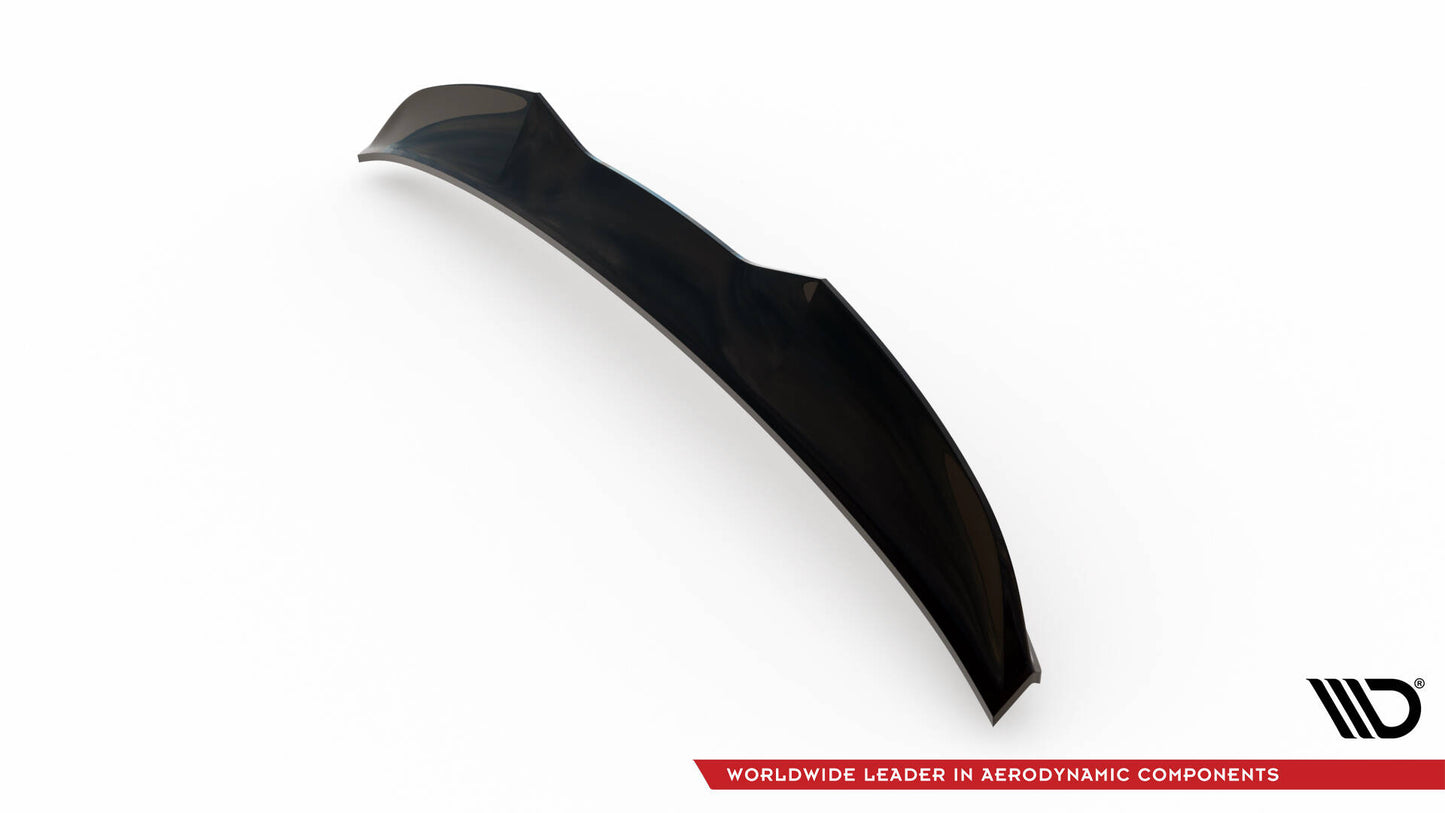 Maxton Spoiler CAP für 3D Audi S5 Coupe / A5 S-Line Coupe F5 Facelift schwarz Hochglanz