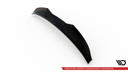 Maxton Spoiler CAP für 3D Audi S5 Coupe / A5 S-Line Coupe F5 Facelift schwarz Hochglanz