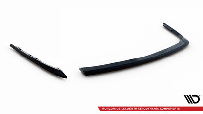 Maxton Heck Ansatz Flaps Diffusor für BMW 3er Touring E91 schwarz Hochglanz