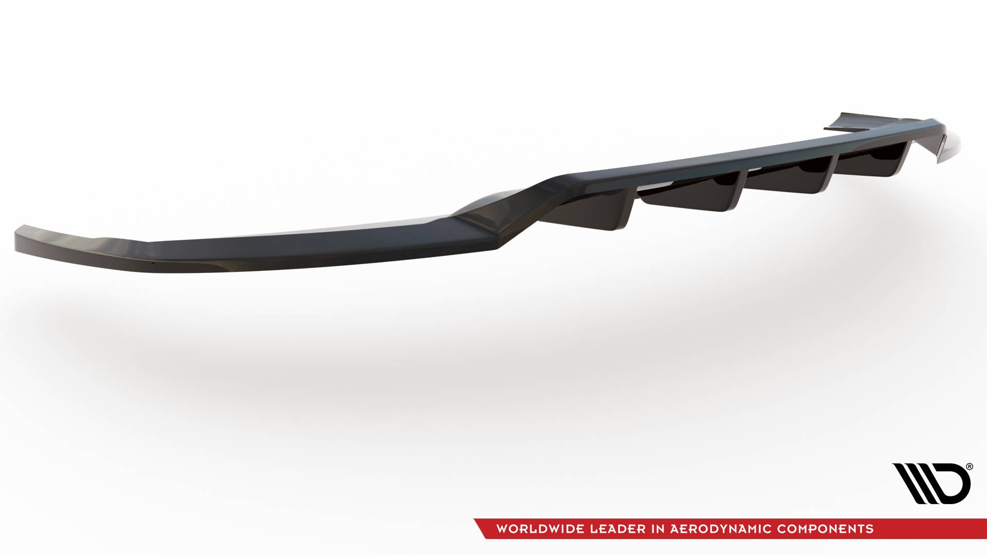 Maxton Mittlerer Diffusor Heck Ansatz DTM Look für Audi e-tron schwarz Hochglanz