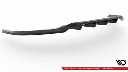 Maxton Mittlerer Diffusor Heck Ansatz DTM Look für Audi e-tron schwarz Hochglanz