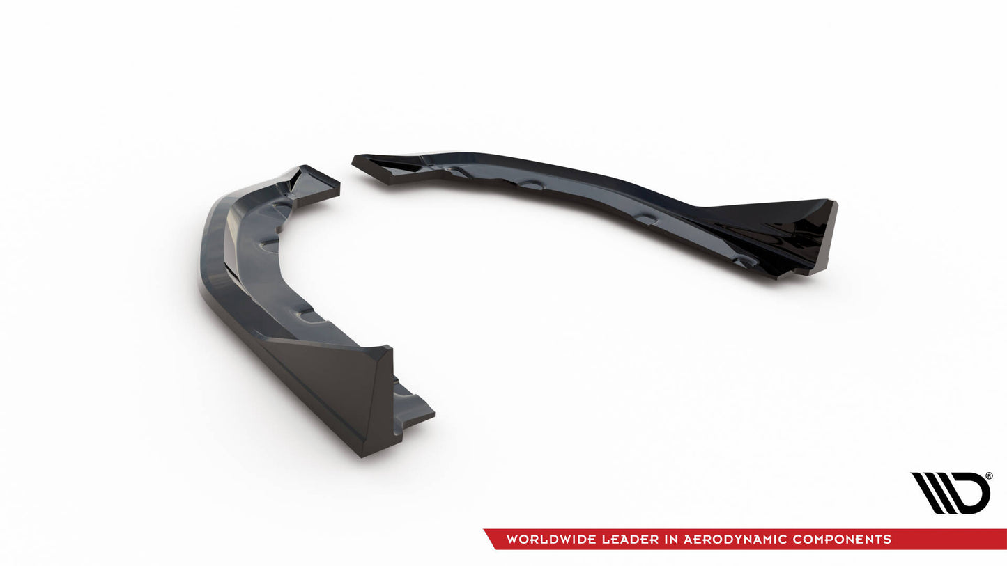 Maxton Heck Ansatz Flaps Diffusor V.3 für CSL Look BMW M3 G80 schwarz Hochglanz