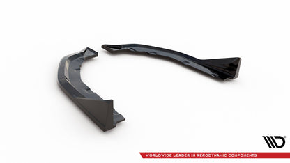 Maxton Heck Ansatz Flaps Diffusor V.3 für CSL Look BMW M3 G80 schwarz Hochglanz
