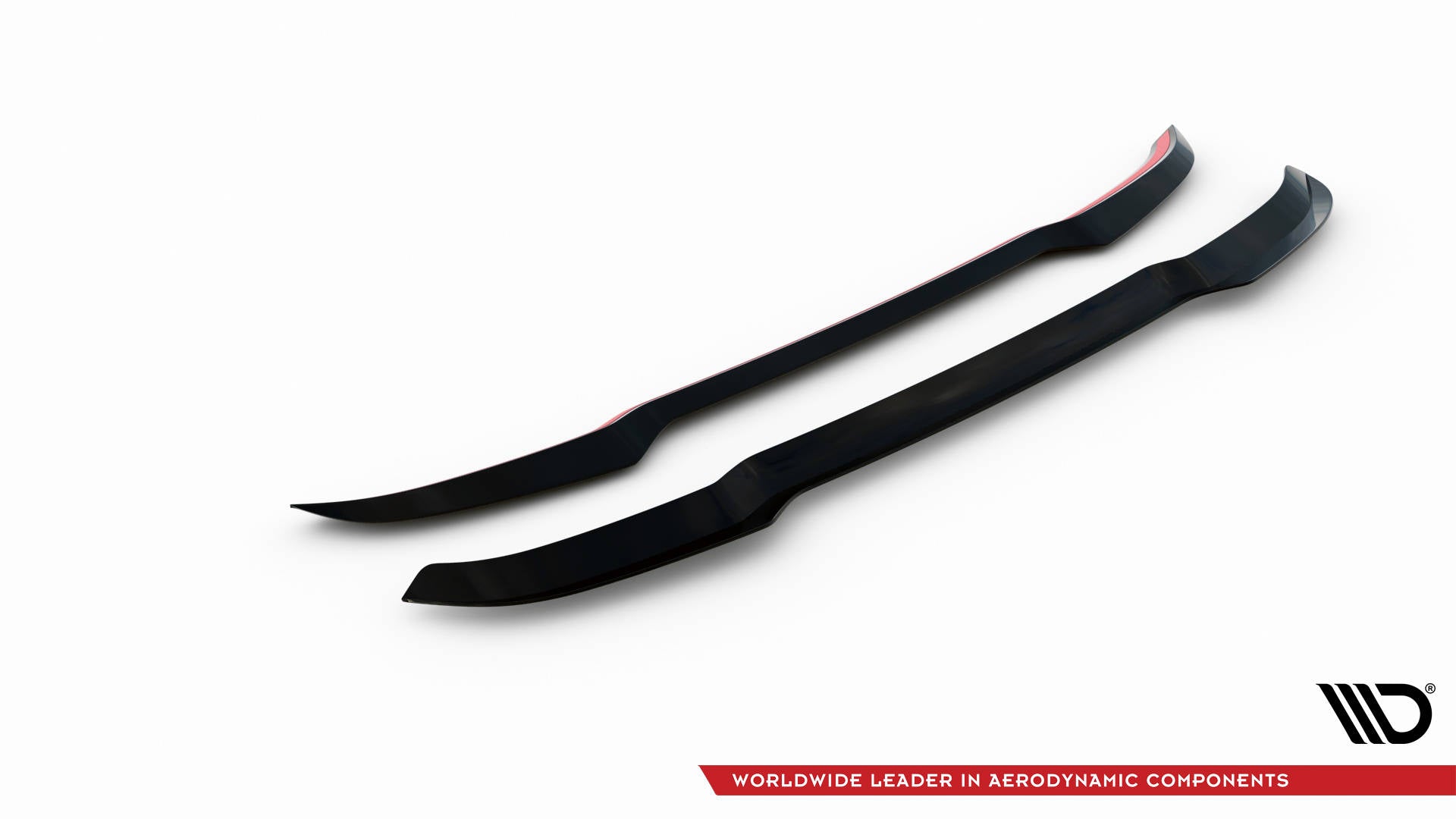 Maxton Höher Spoiler CAP für Audi SQ5 Sportback Mk2 Facelift schwarz Hochglanz