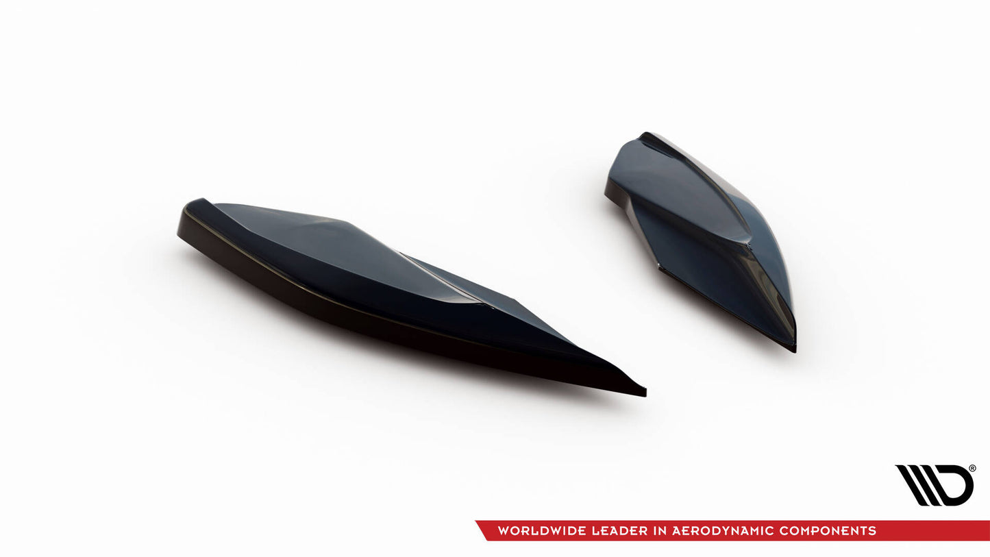 Maxton Heck Ansatz Flaps Diffusor V.2 für Cupra Leon Hatchback Mk1 schwarz Hochglanz