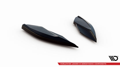 Maxton Heck Ansatz Flaps Diffusor V.2 für Cupra Leon Hatchback Mk1 schwarz Hochglanz
