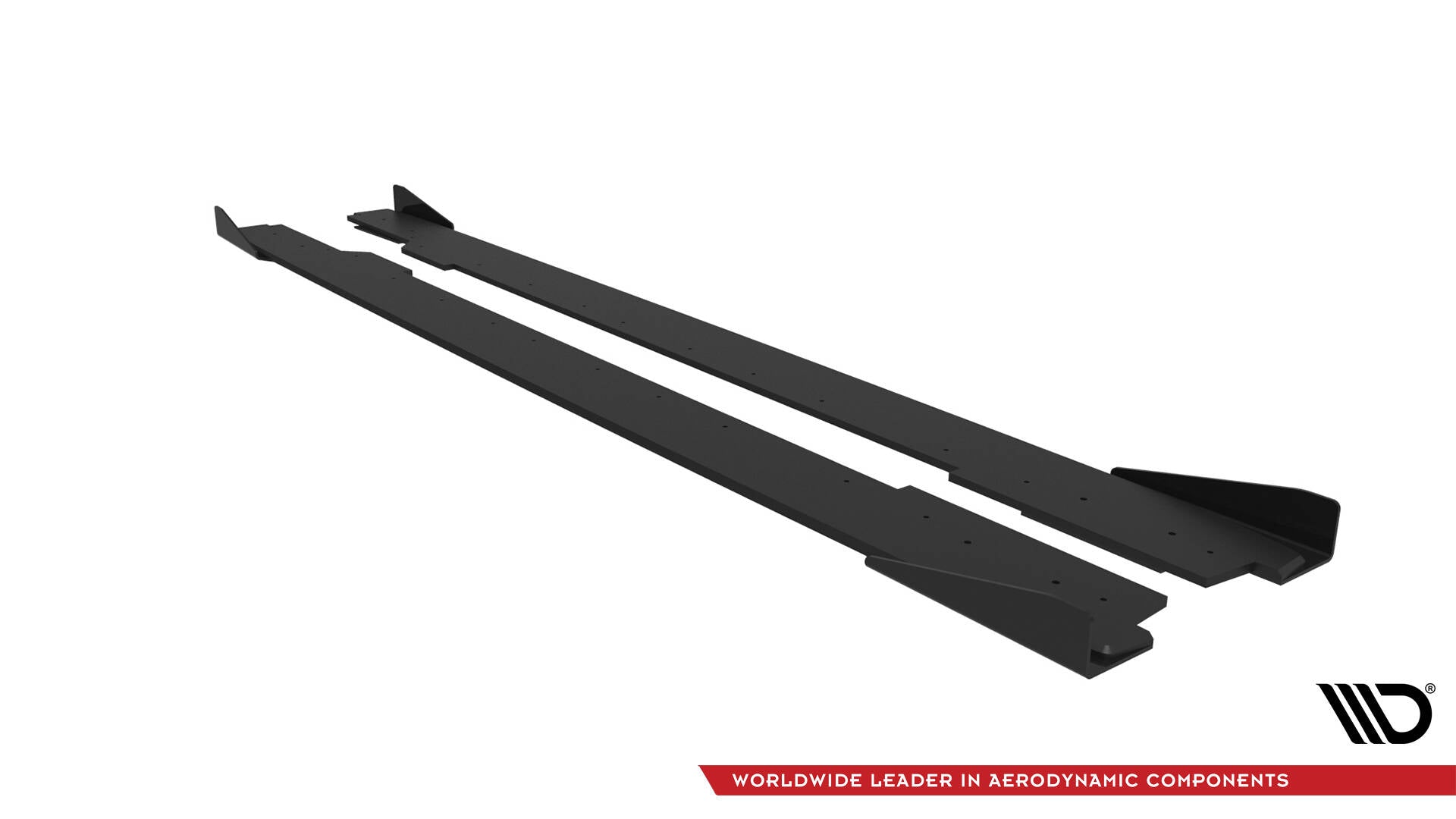 Maxton Street Pro Seitenschweller Ansatz für + Flaps Audi A5 / A5 S-Line / S5 Coupe / Cabrio 8T / 8T Facelift schwarz Hoch...
