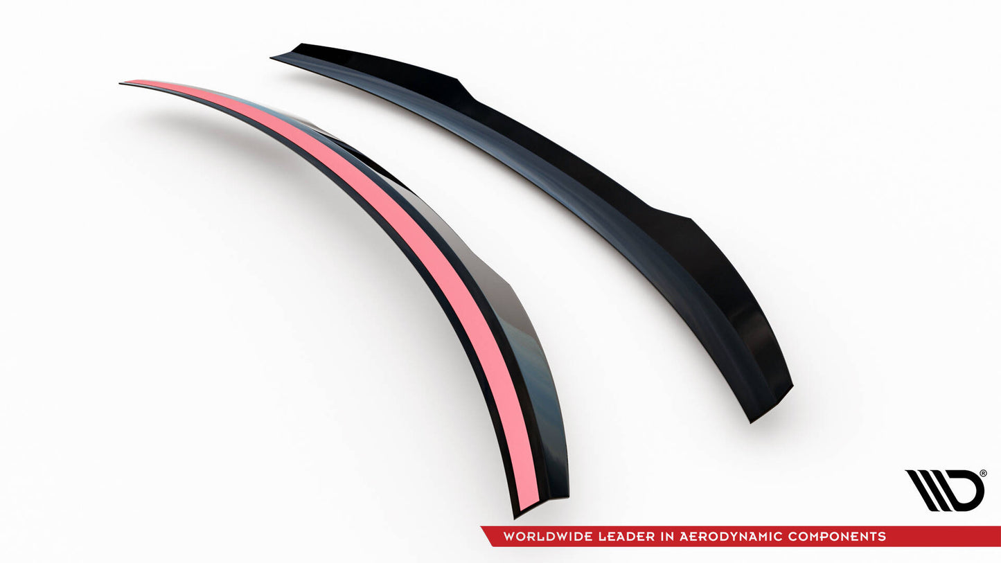 Maxton Höher Spoiler CAP für Porsche 911 992 GT3 schwarz Hochglanz