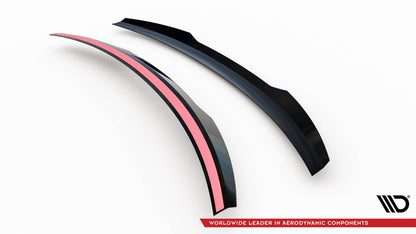 Maxton Höher Spoiler CAP für Porsche 911 992 GT3 schwarz Hochglanz