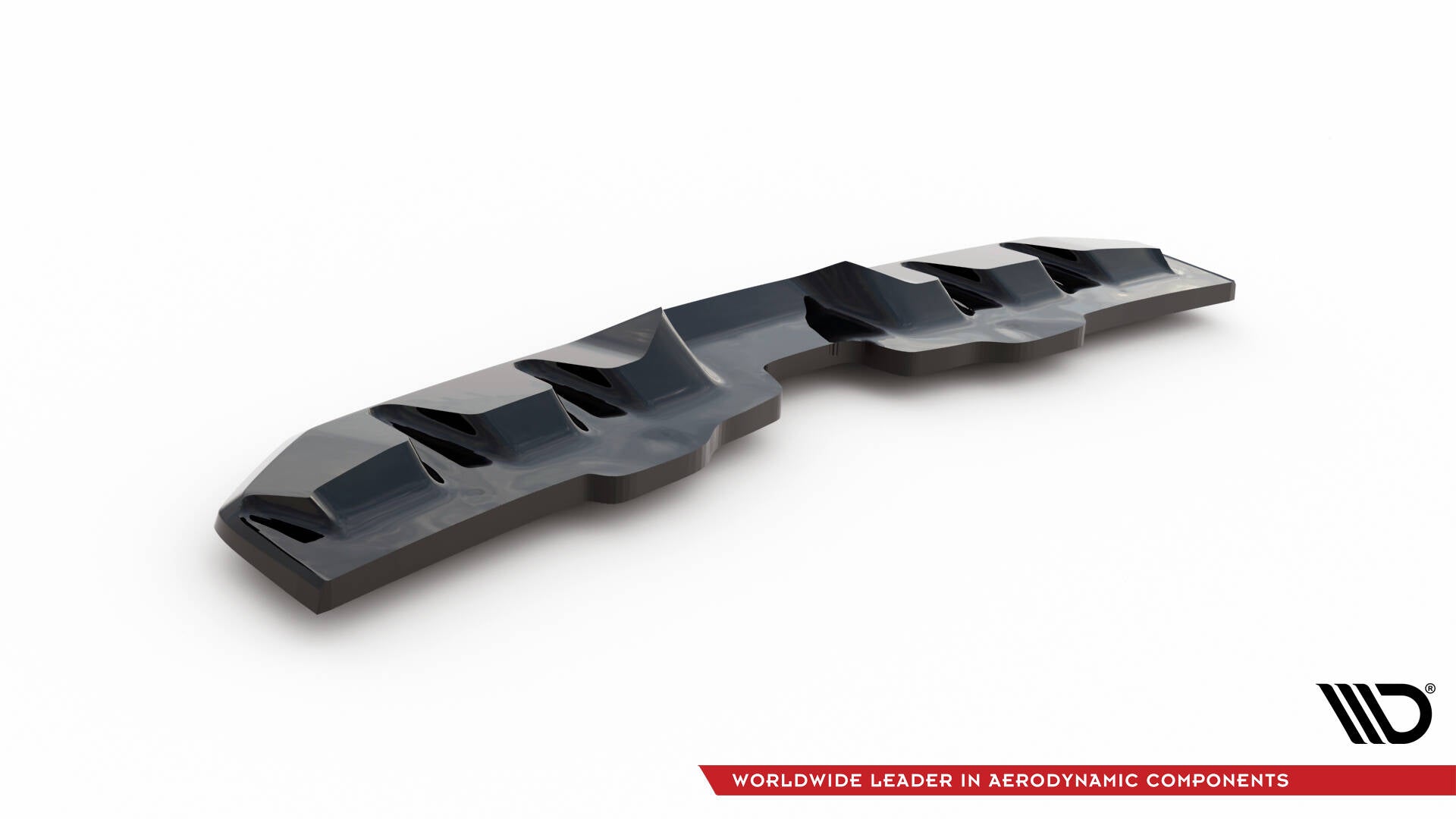 Maxton Mittlerer Diffusor Heck Ansatz V.2 für Subaru WRX STI Mk1  schwarz Hochglanz