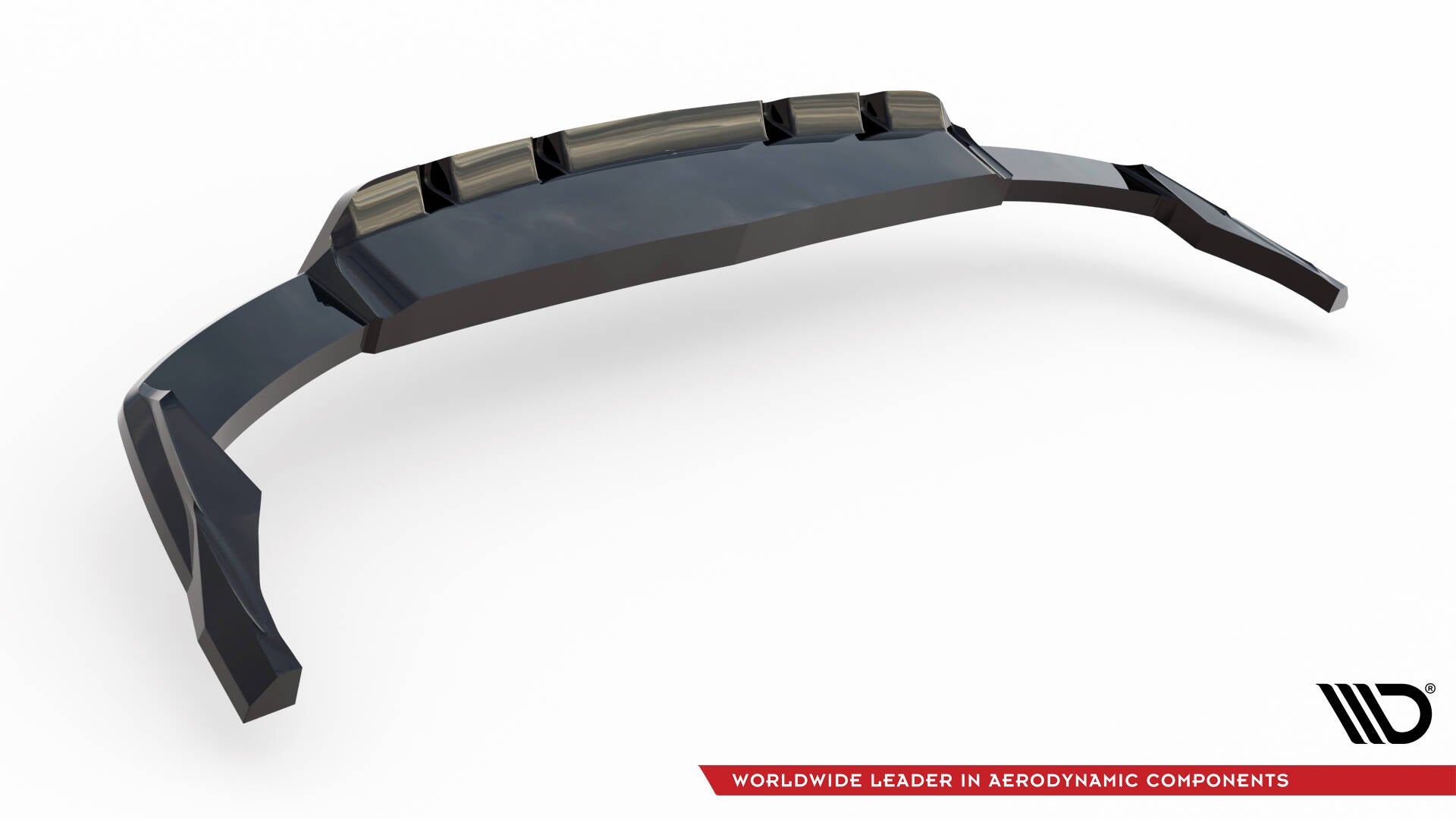 Maxton Mittlerer Diffusor Heck Ansatz DTM Look für Audi SQ8 / Q8 S-Line Mk1 Facelift schwarz Hochglanz