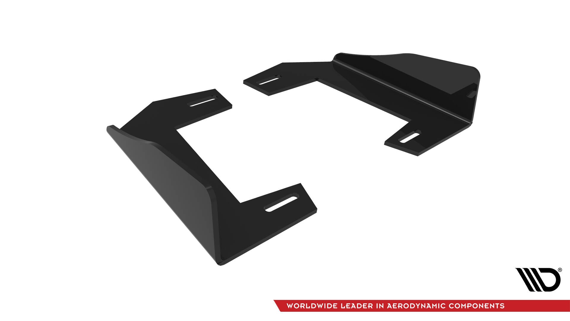 Maxton Hintere Seiten Flaps V.2 für BMW 1er F40 M-Paket / M135i schwarz Hochglanz