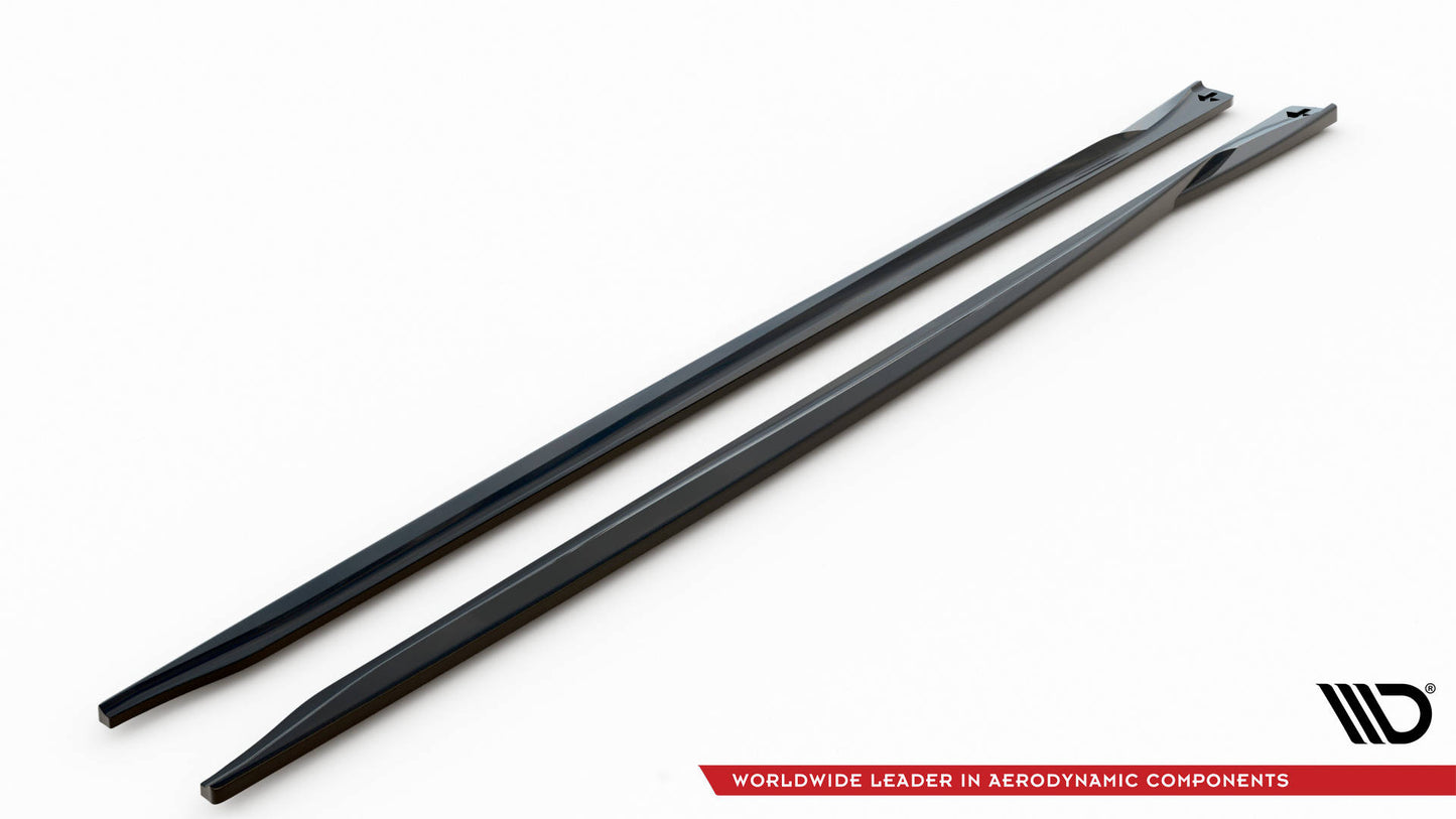 Maxton Seitenschweller Ansatz für Alfa Romeo Giulia Sport schwarz Hochglanz