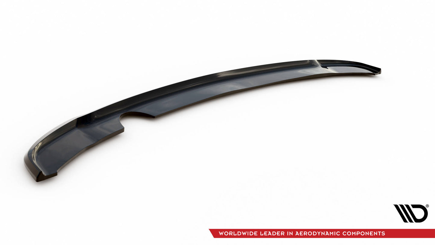 Maxton Mittlerer Diffusor Heck Ansatz für Hyundai I20 Mk2 Facelift schwarz Hochglanz