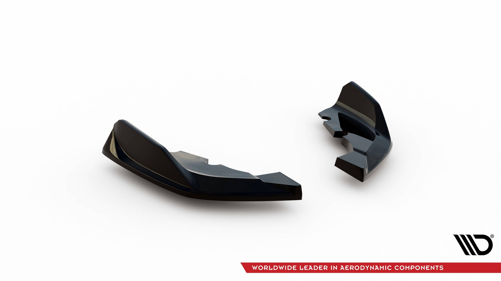 Maxton Heck Ansatz Flaps Diffusor für V.8 BMW 1er M-Paket / M135i F40 schwarz Hochglanz