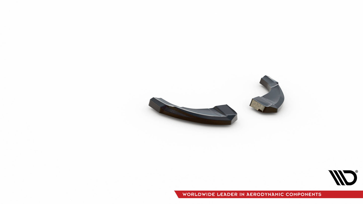 Maxton Heck Ansatz Flaps Diffusor V.1 für Hyundai Kona Mk1 schwarz Hochglanz
