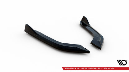 Maxton Heck Ansatz Flaps Diffusor V.1 für BMW 4er Gran Coupe M-Paket F36 schwarz Hochglanz