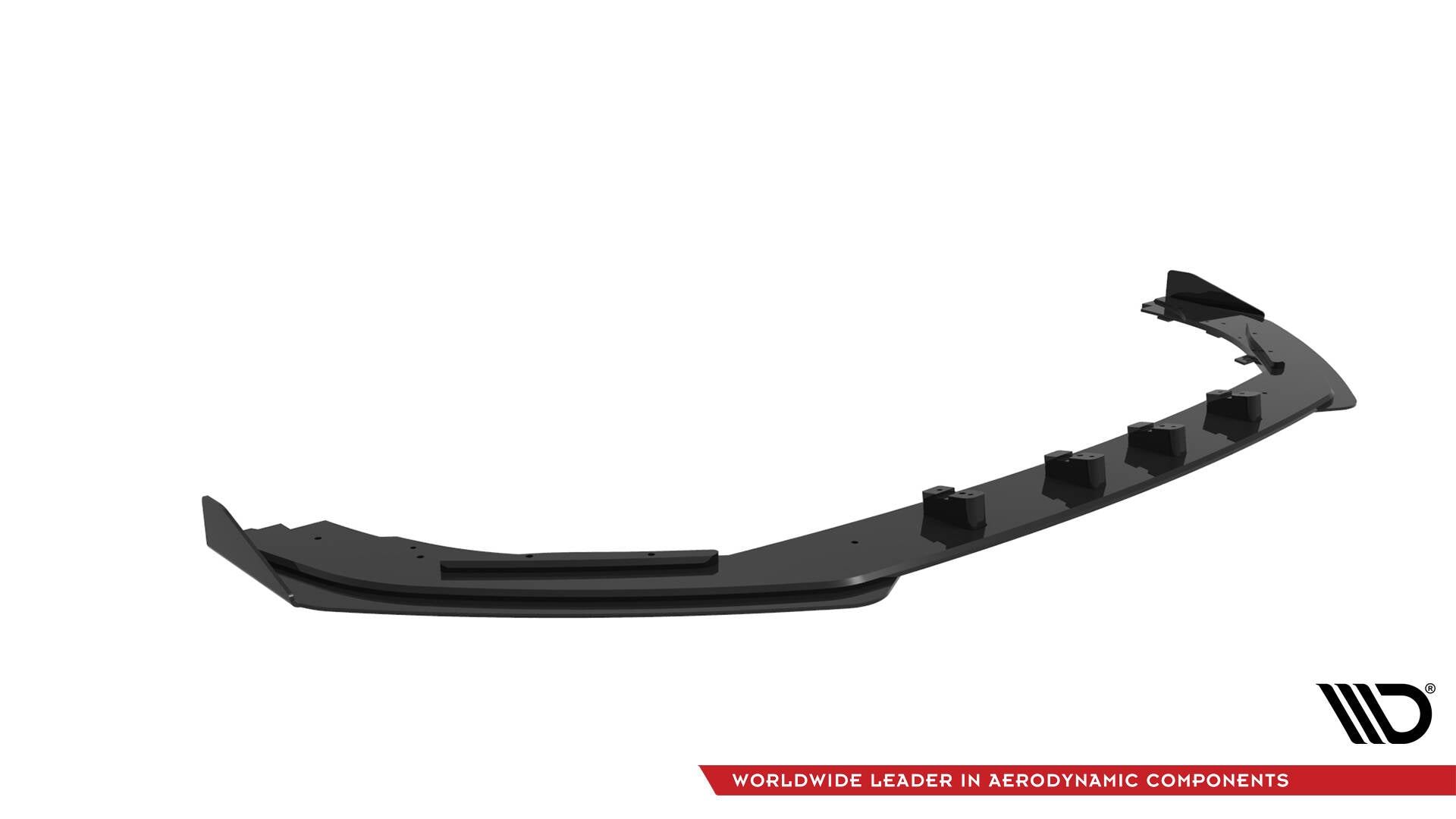 Maxton Street Pro Front Ansatz für +Flaps für V.1 + Flaps Audi RS3 Limousine 8V Facelift schwarz Hochglanz