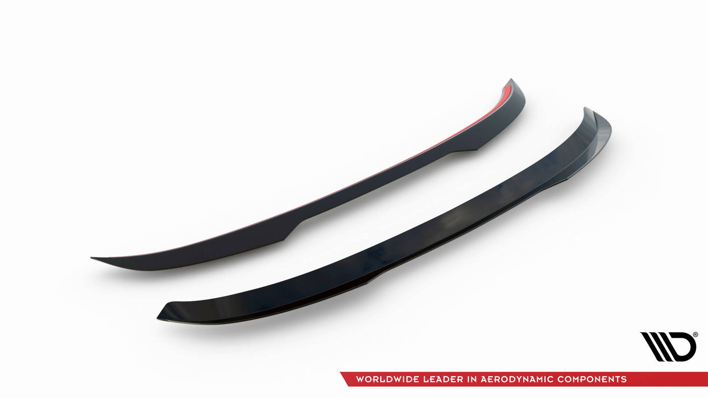 Maxton Spoiler CAP für Peugeot 308 SW Mk3 schwarz Hochglanz