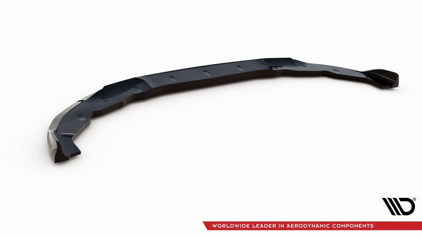 Maxton Front Ansatz V.1 für BMW 2 Coupe M-Paket / M240i G42 schwarz Hochglanz