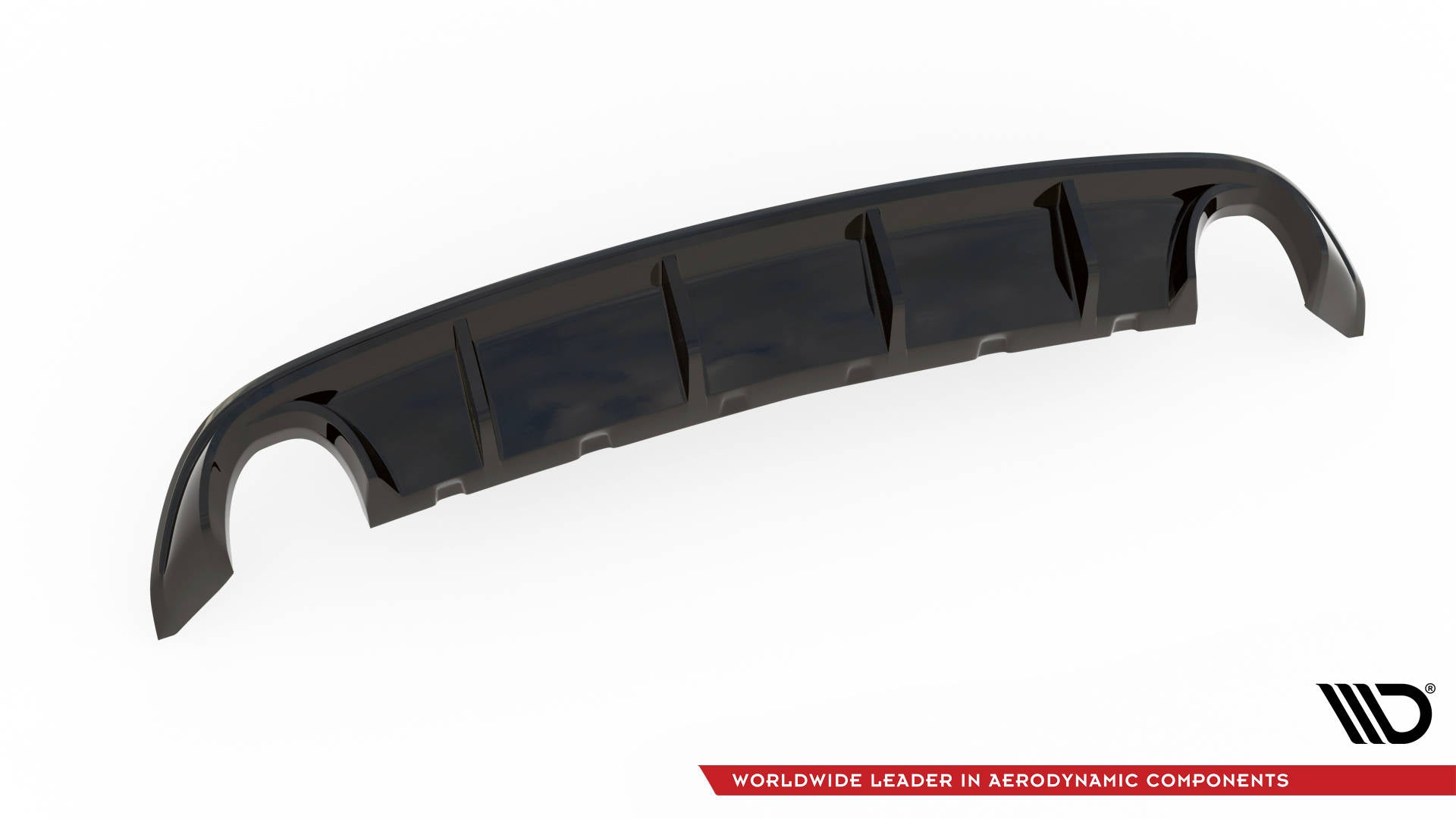 Maxton Diffusor Heck Ansatz für Ford Edge Mk2 schwarz Hochglanz