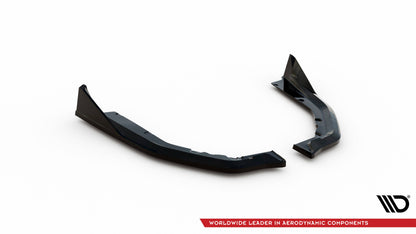 Maxton Heck Ansatz Flaps Diffusor V.4 für BMW M4 G82 schwarz Hochglanz