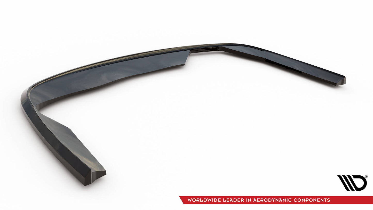 Maxton Zentrale Hinten Splitte BMW 7 E65 schwarz Hochglanz