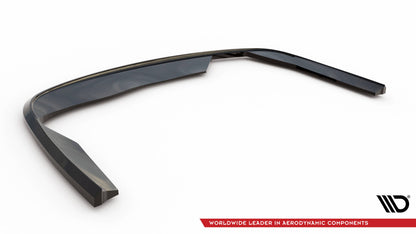 Maxton Zentrale Hinten Splitte BMW 7 E65 schwarz Hochglanz