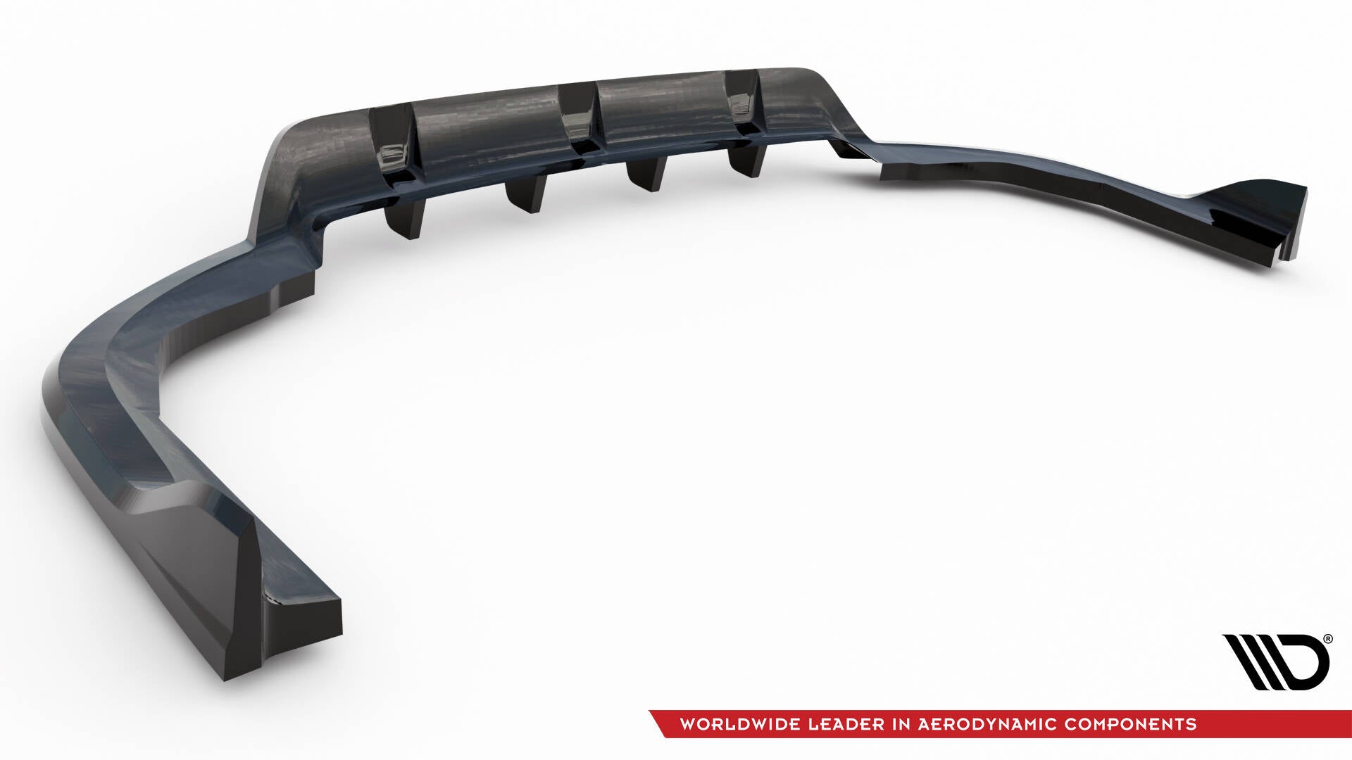 Maxton Mittlerer Diffusor Heck Ansatz DTM Look für BMW X5 M-Paket G05 schwarz Hochglanz