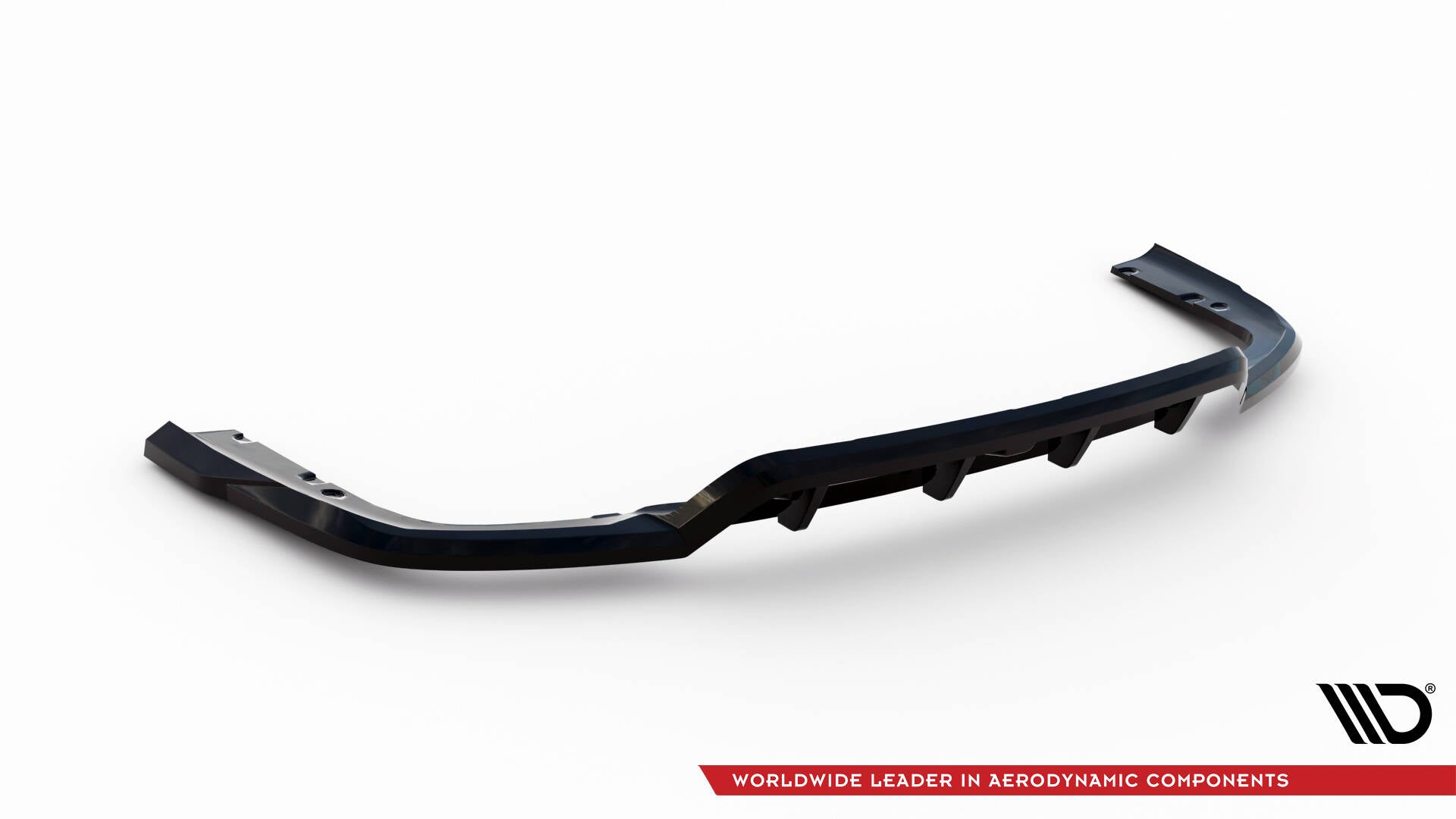 Maxton Mittlerer Diffusor Heck Ansatz DTM Look für V.1 BMW X6 M-Paket G06 Facelift schwarz Hochglanz