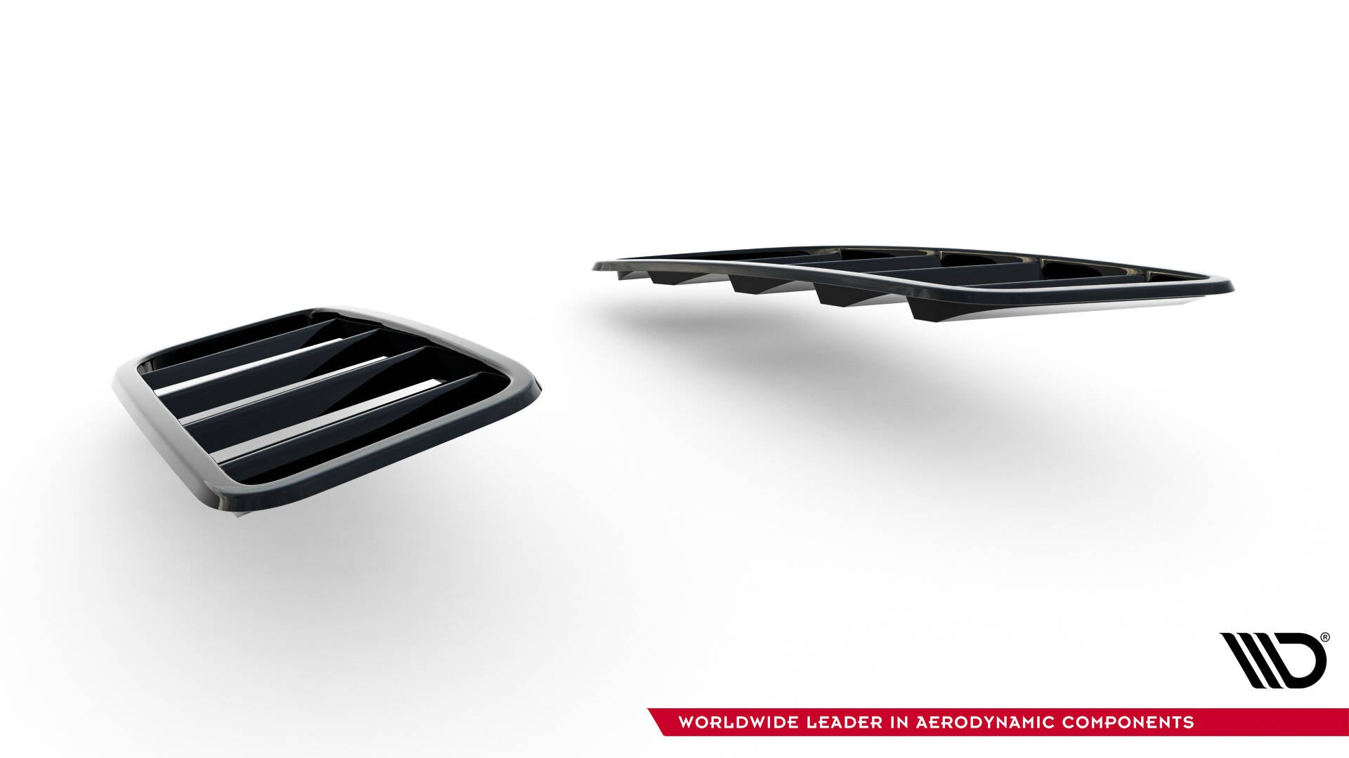 Maxton Motorhauben Luftschlitze Ford Fiesta ST Mk7 Facelift schwarz Hochglanz