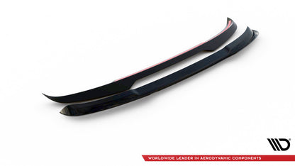 Maxton Spoiler CAP für Ford Edge Mk2 schwarz Hochglanz