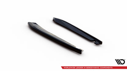Maxton Heck Ansatz Flaps Diffusor V.1 für Seat Leon Cupra Sportstourer Mk3 schwarz Hochglanz