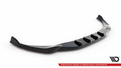 Maxton Front Ansatz V.5 für BMW 7 G11 M-Paket Facelift schwarz Hochglanz