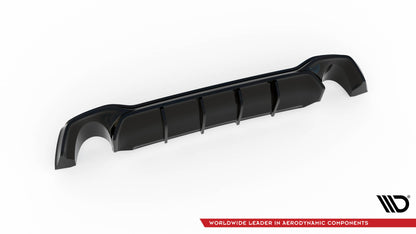 Maxton Diffusor Heck Ansatz V.2 für Ford Focus Kombi ST Mk4 schwarz Hochglanz