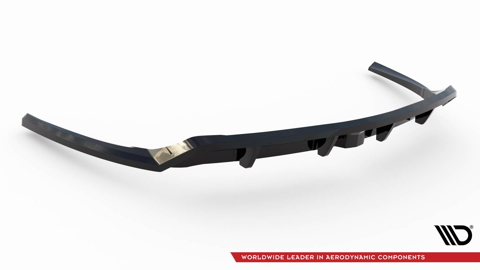 Maxton Mittlerer Diffusor Heck Ansatz DTM Look für Land Rover Discovery HSE Mk5 schwarz Hochglanz