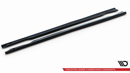 Maxton Seitenschweller Ansatz für Ford Mondeo ST-Line Mk4 Facelift schwarz Hochglanz