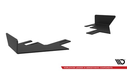 Maxton Hintere Seiten Flaps für Audi TT S 8S Facelift schwarz Hochglanz