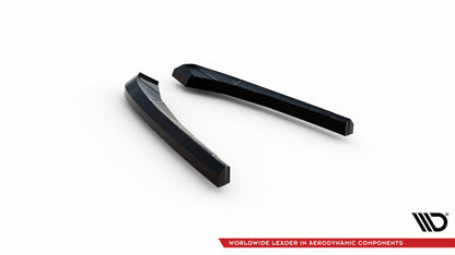 Maxton Heck Ansatz Flaps Diffusor V.1 für BMW X3 M F97 Facelift schwarz Hochglanz