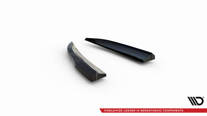 Maxton Heck Ansatz Flaps Diffusor für Porsche 718 Cayman GT4 RS 982c schwarz Hochglanz