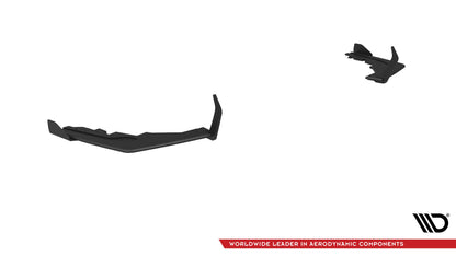 Maxton Street Pro Heck Ansatz Flaps Diffusor V.1 +Flaps für BMW M2 G87 schwarz Hochglanz