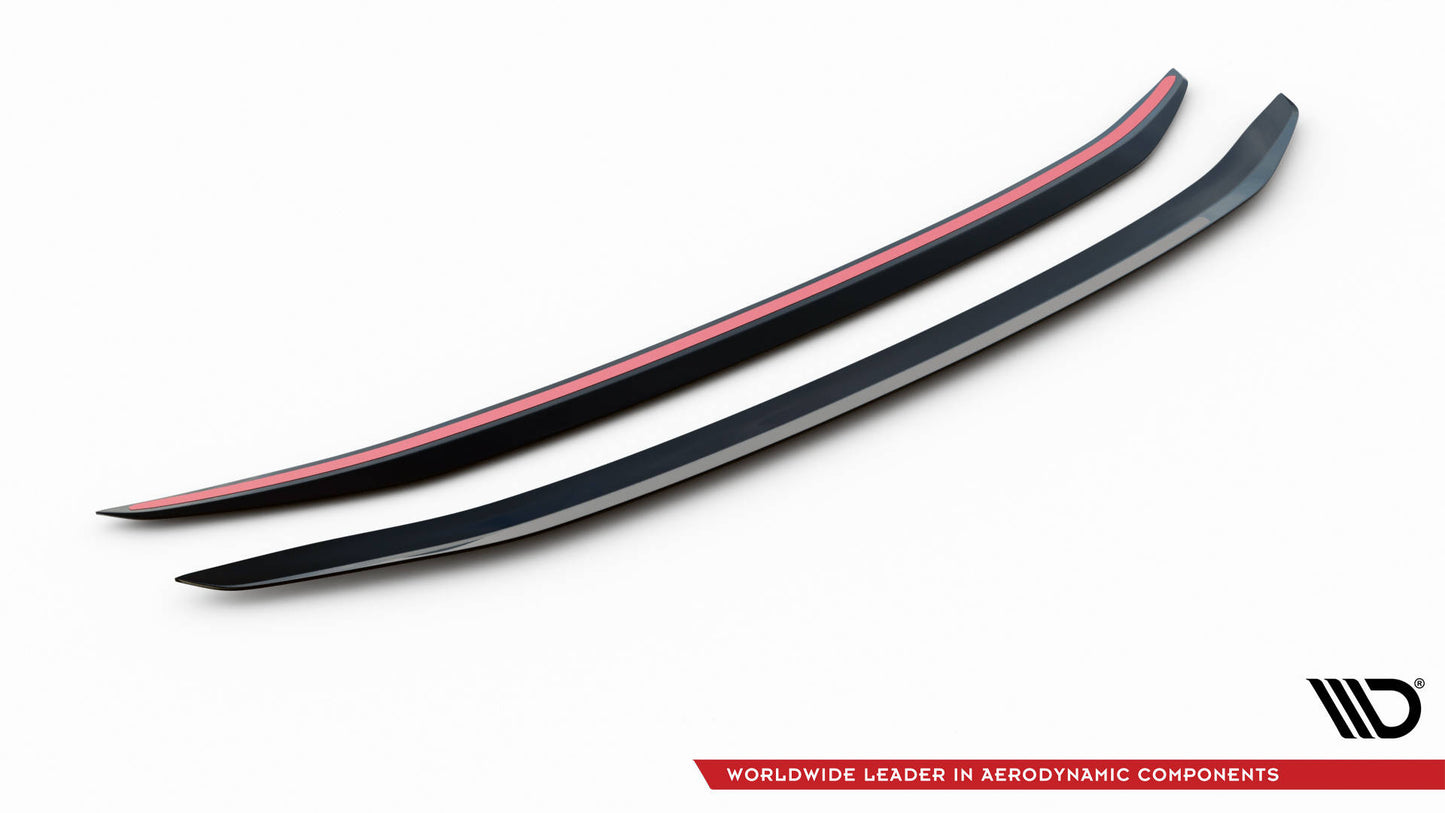Maxton Spoiler CAP für Ford Mustang Mk5 Facelift schwarz Hochglanz