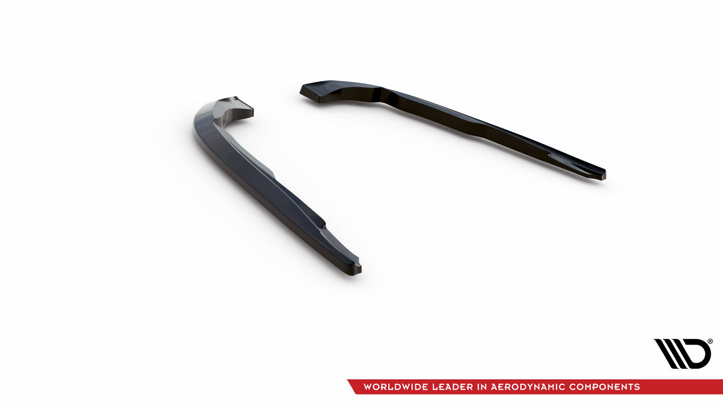 Maxton Heck Ansatz Flaps Diffusor V.1 für Infiniti Q50 S Mk1 schwarz Hochglanz